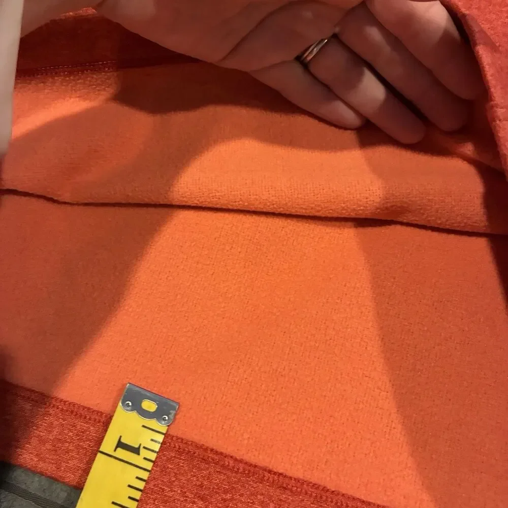 The North Face Canyonlands Pullover Mens L Orange 1/4 Zip Hiking Camping Gorp